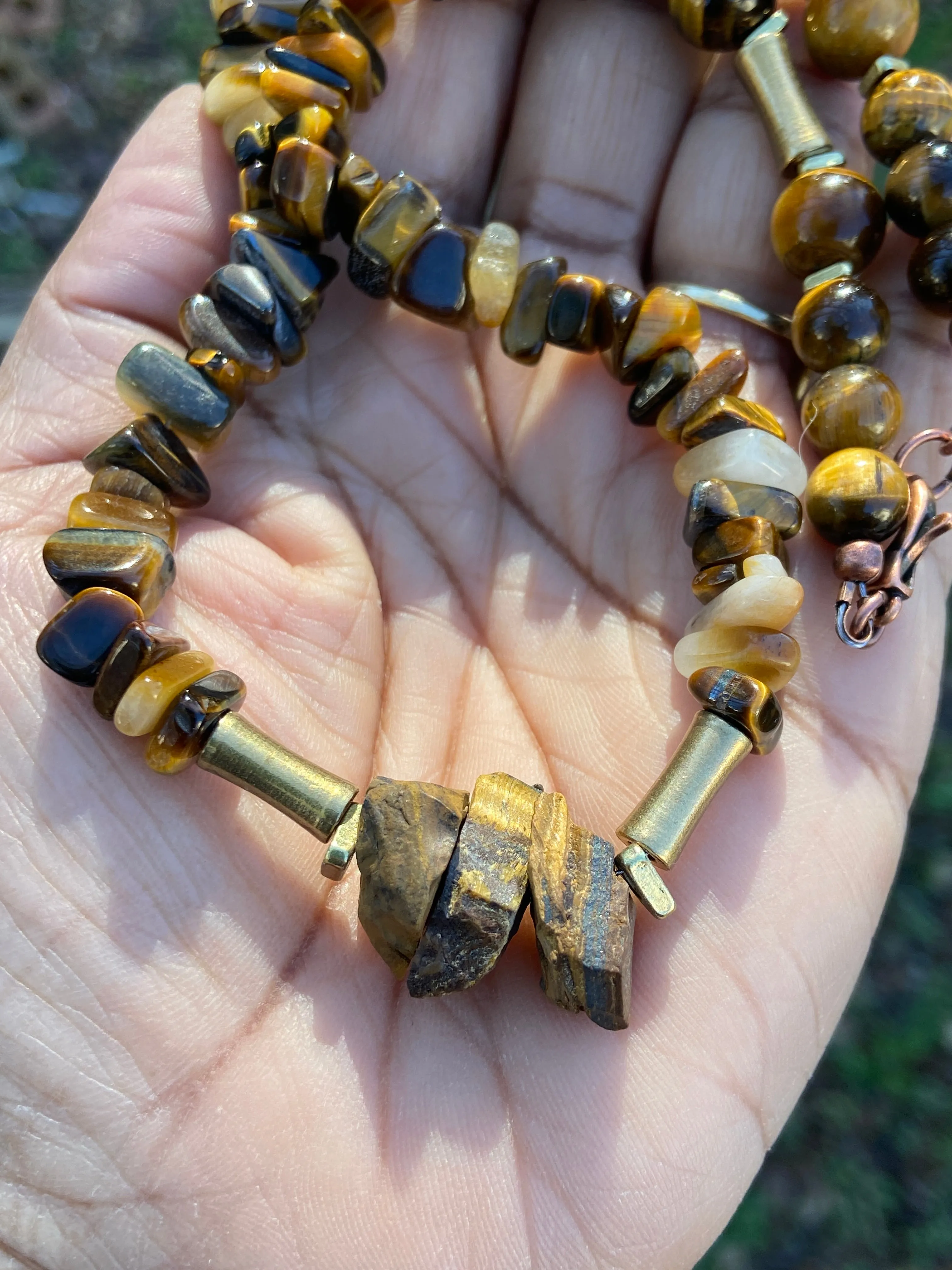 Tiger Eye Gemstone Necklace