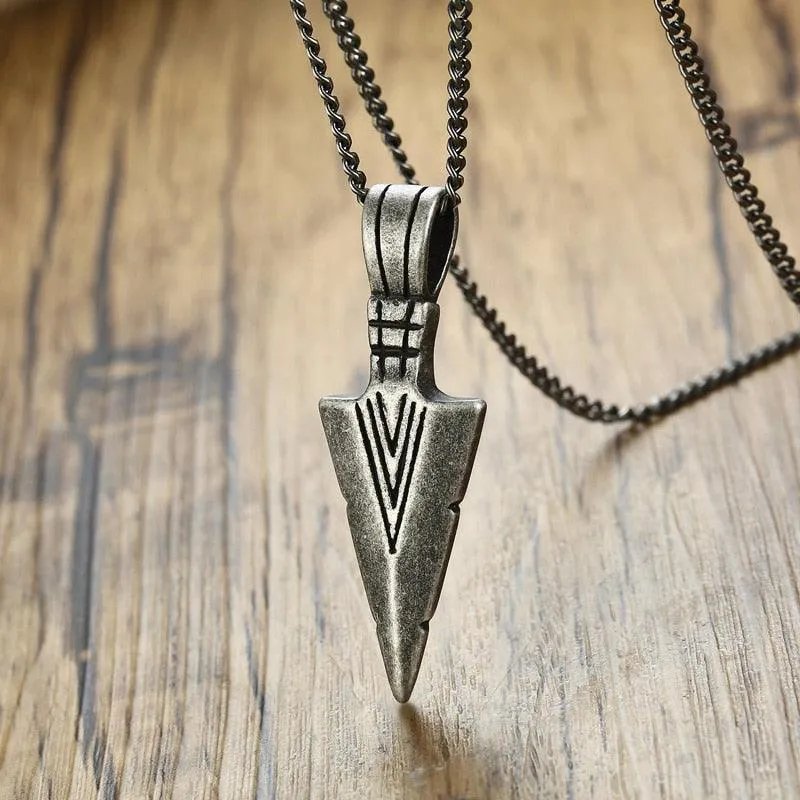 Tribal Arrowhead Pendant