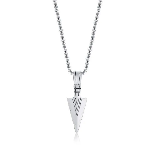 Tribal Arrowhead Pendant
