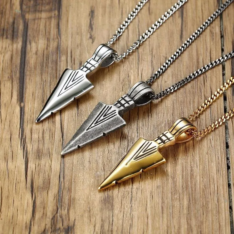 Tribal Arrowhead Pendant