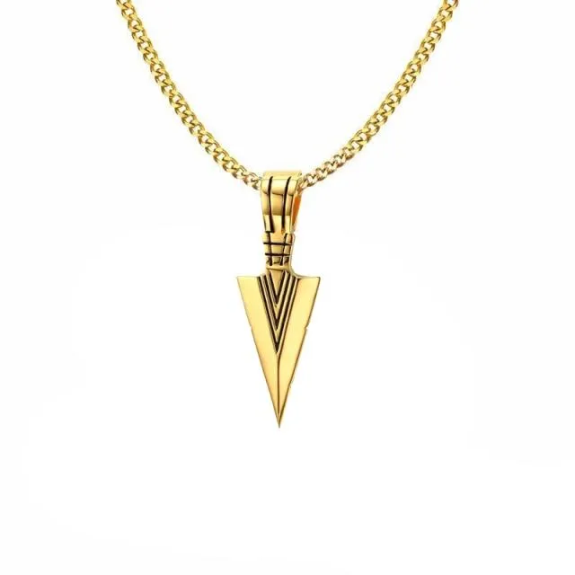 Tribal Arrowhead Pendant