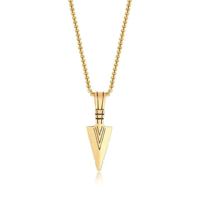 Tribal Arrowhead Pendant