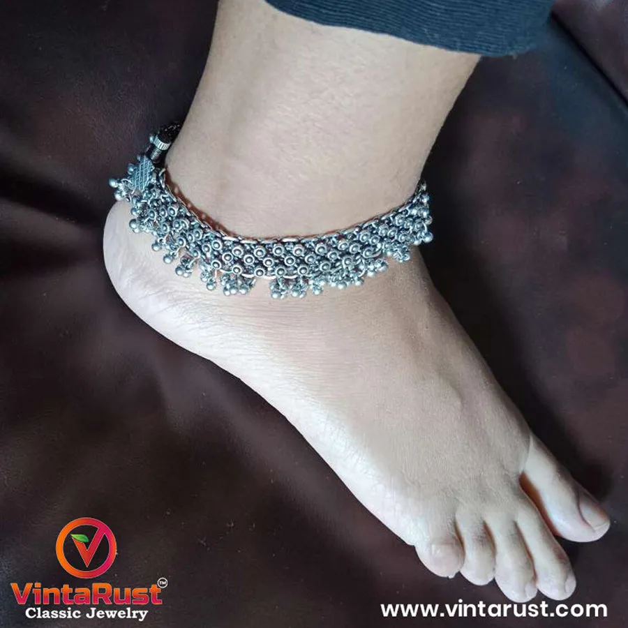 Tribal Silver Kuchi Pair Anklet,Body Jewelry