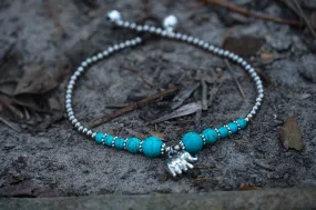 Turquoise Elephant Protection Bracelet