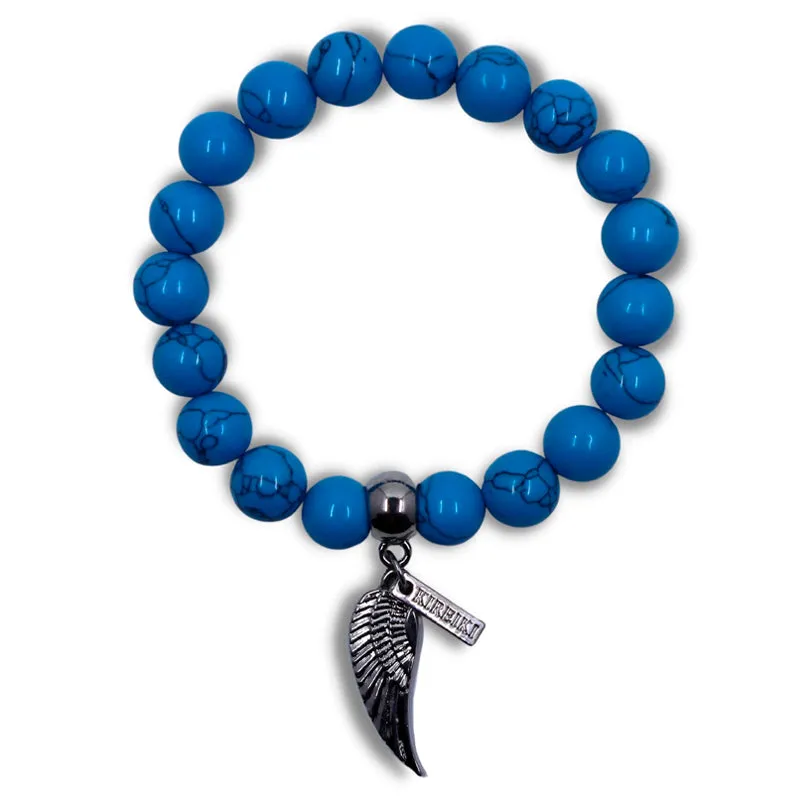 Turquoise Gemstone Protection Charm Bracelet