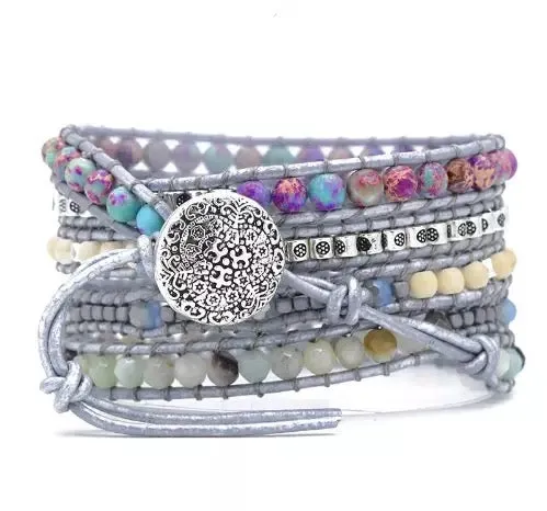 Turquoise Protection Wrap Bracelet