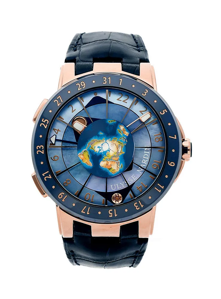 Ulysse Nardin Classico Executive Moonstruck 18K Rose Gold & Ceramic Men's Watch