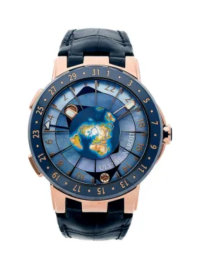 Ulysse Nardin Classico Executive Moonstruck 18K Rose Gold & Ceramic Men's Watch