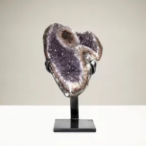 Uruguayan Amethyst Geode on Custom Stand - 22.7 lbs / 15 in.