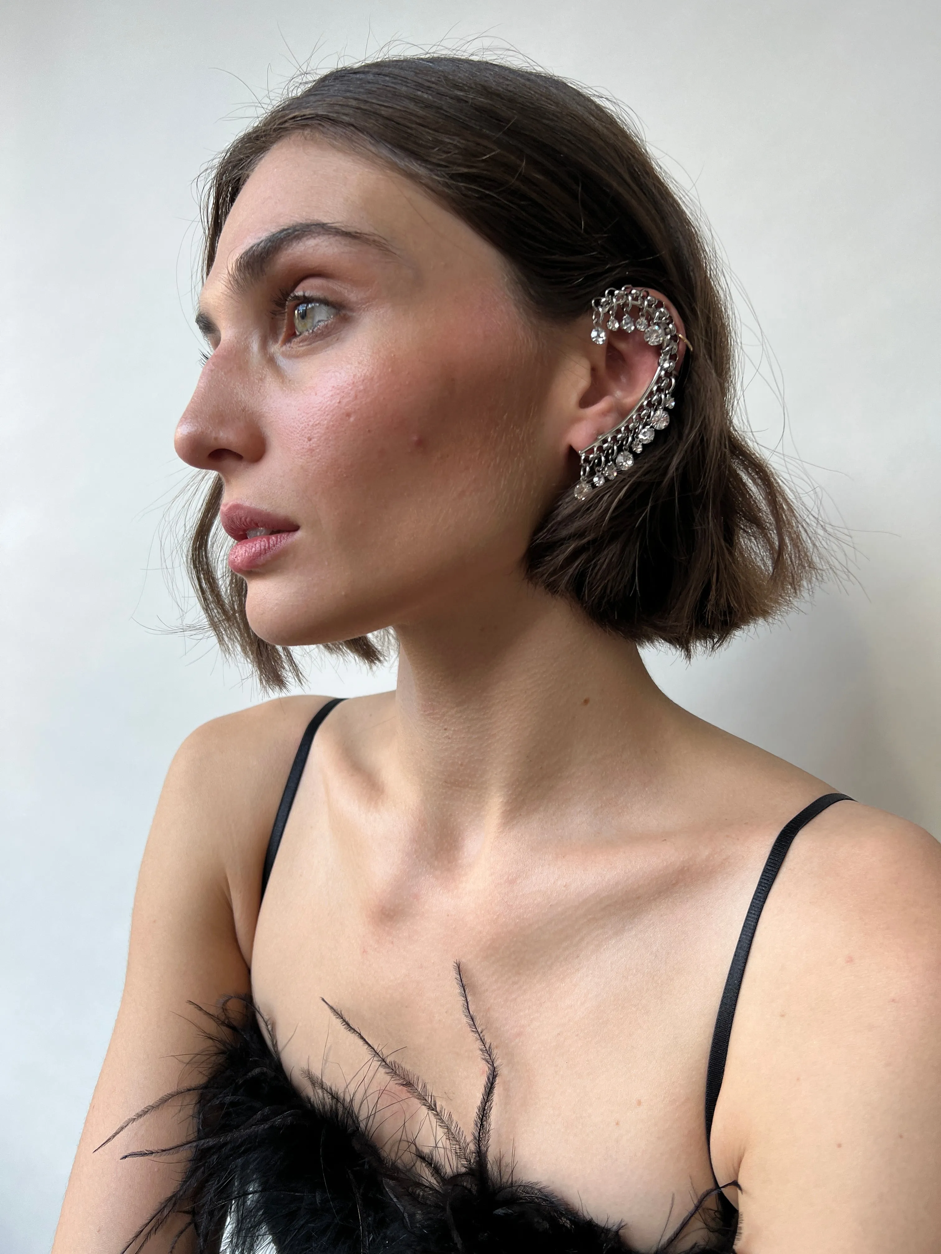 Vintage Crystal Ear Cuff