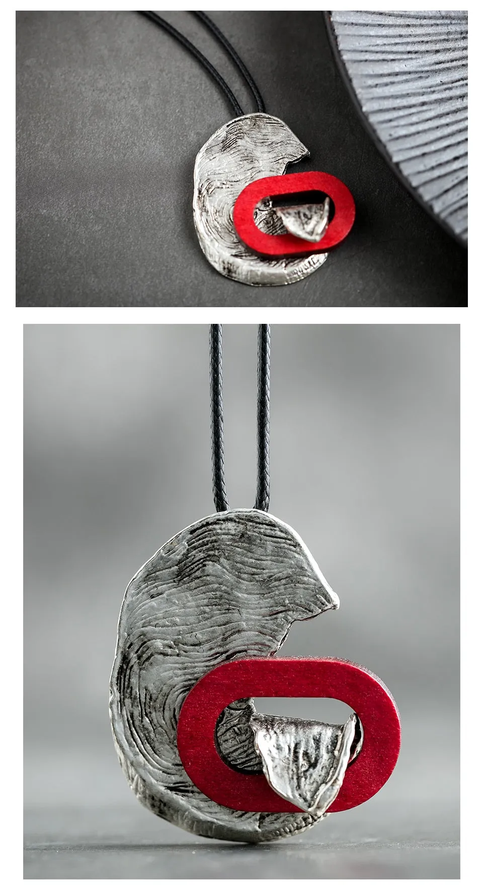 Vintage Handmade irregular long rope Pendant&Necklaces