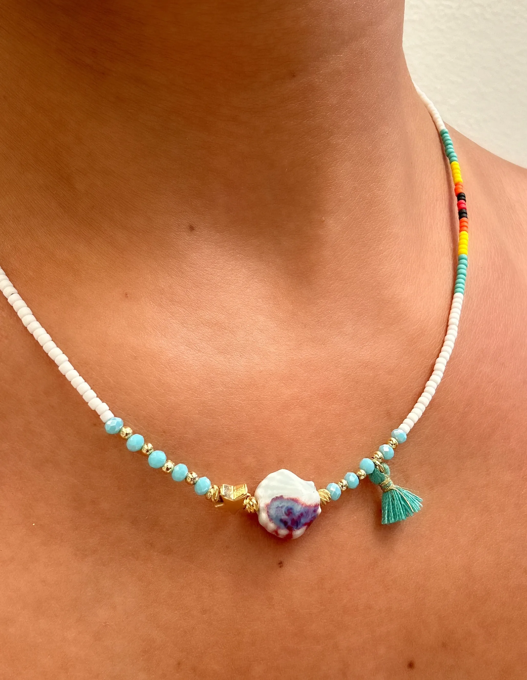 White Seashell Necklace