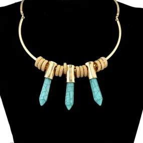 Wholesale Alloy Gemstone  crystal necklace JDC-NE-Yunl008