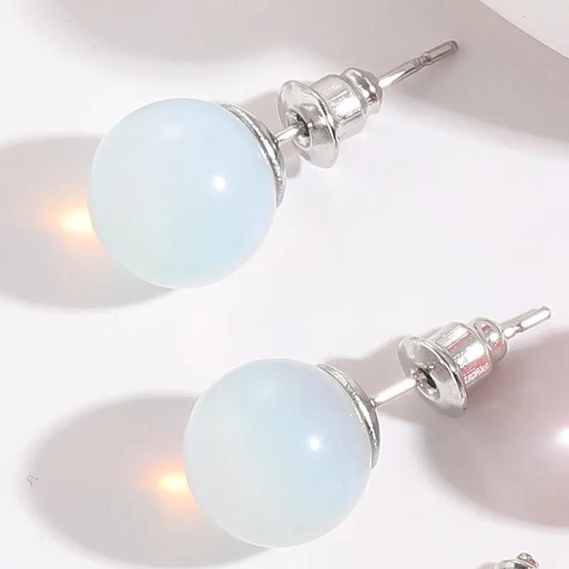 Wholesale Natural Stone Crystal Earrings