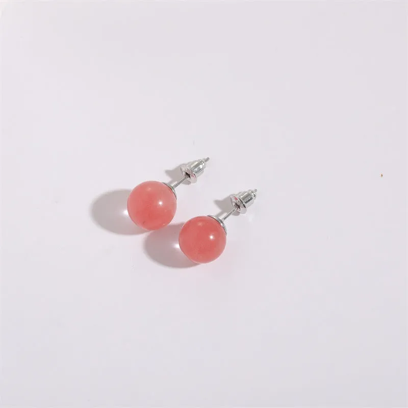 Wholesale Natural Stone Crystal Earrings