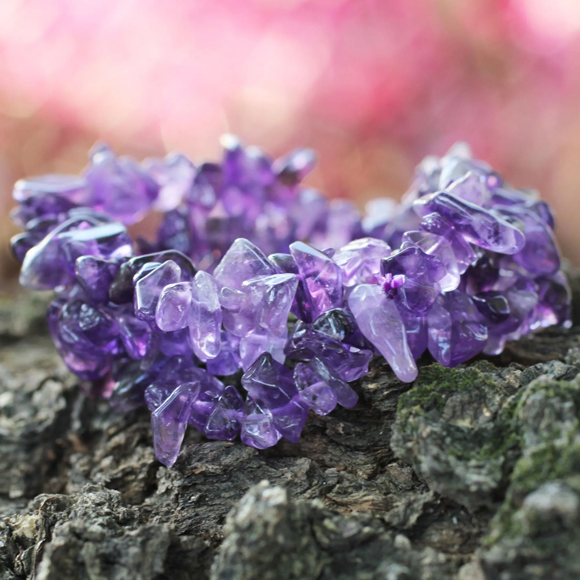 Wonders Amethyst Beaded Bracelet