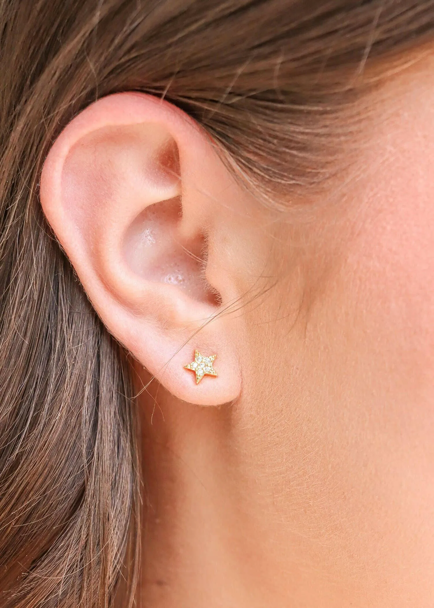 You're A Star Earrings - Crystal/Gold